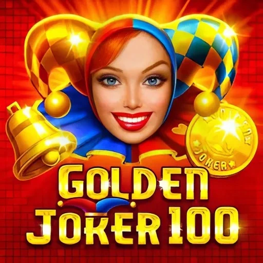 Golden Joker 100 – kolorowy Joker na tle czerwonej planszy